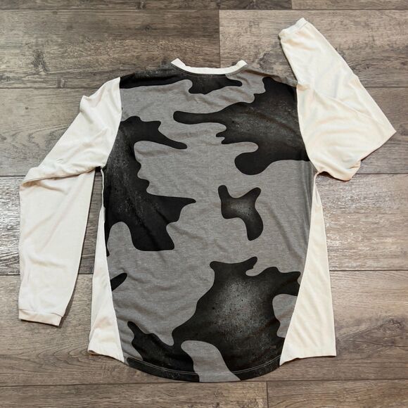 Fox Racing Indicator Long Sleeve Mash Camo Jersey Cool Grey - Men's Size Large - Picture 5 of 8